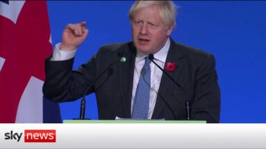 COP26: Boris Johnson calls target on aviation emissions 'pathetic'