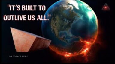 earth and representation of black box made to record end of civilization
