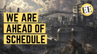 view of industrial town which is in danger if the collapse of society predicted by the MIT study happens