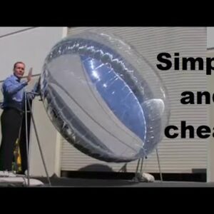 Solar power plants made from mirror balloons